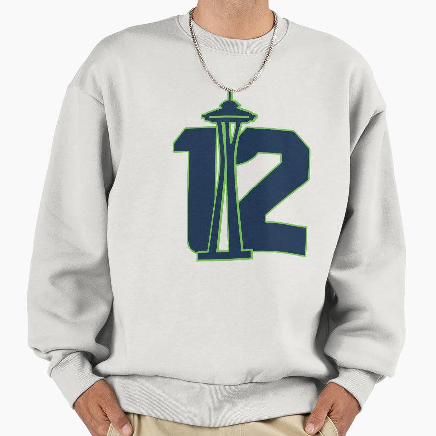 Seattles 12Th Sweatshirt - Custom Art Print Unisex - T-Shirt, Sweatshirt, Hoodie