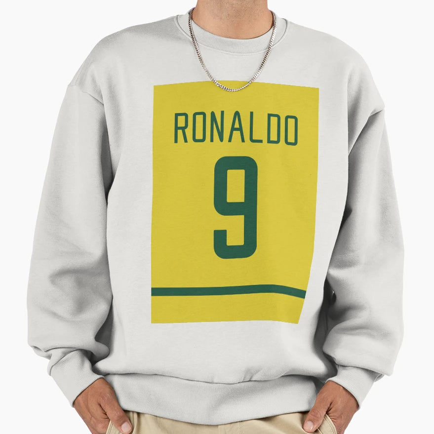 Ronaldo 9 Brazil 2002 World Cup Sweatshirt - Novelty Apparel Men Women - T-Shirt, Sweatshirt, Hoodie