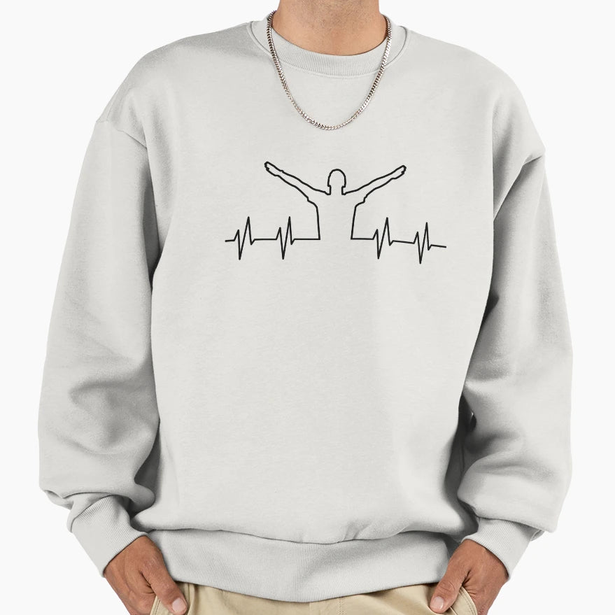 Heartbeat Festival Lover Trance Sweatshirt - Aesthetic Graphic for Adults - T-Shirt, Sweatshirt, Hoodie