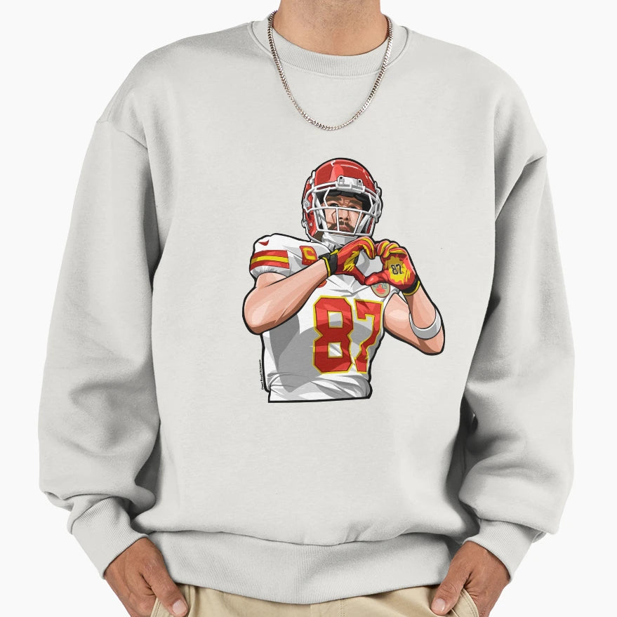 TK Hand Heart Sweatshirt - Graphic Print Men Women - T-Shirt, Sweatshirt, Hoodie
