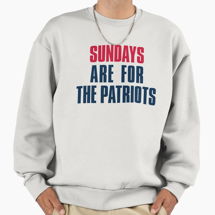 Sundays Are Patriots New England Sweatshirt - Minimalist Print Unisex - T-Shirt, Sweatshirt, Hoodie