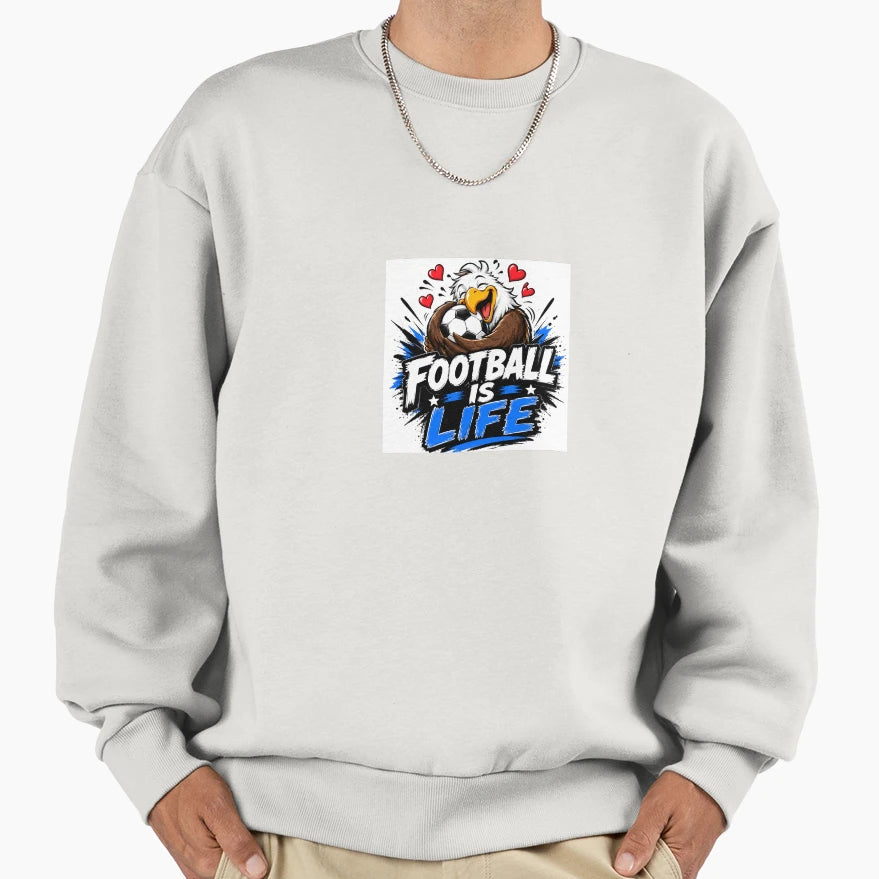 World Cup Eagle Football Is Life Sweatshirt - Aesthetic Graphic for Adults - T-Shirt, Sweatshirt, Hoodie