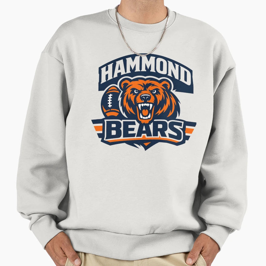 Hammond Bears Logo Sweatshirt - Fun Novelty Design for Adults - T-Shirt, Sweatshirt, Hoodie