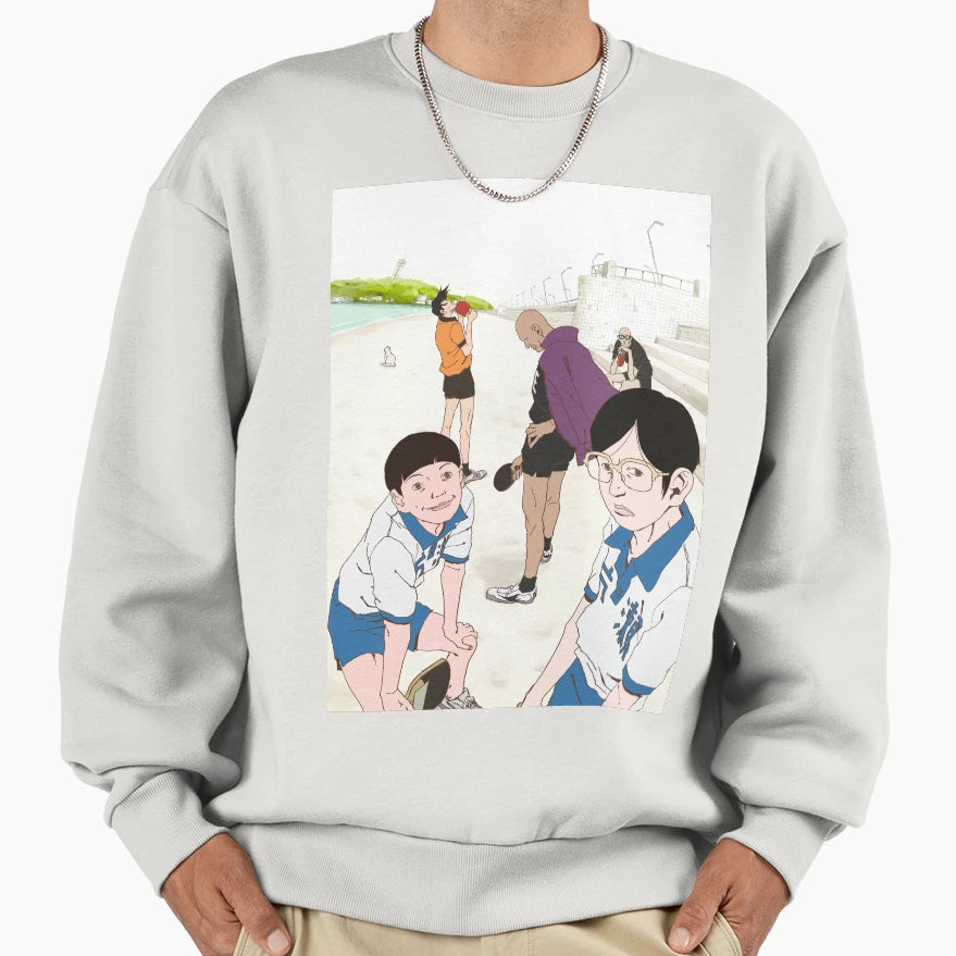 Ping Pong Animation Sweatshirt - Unique Graphic Men Women - T-Shirt, Sweatshirt, Hoodie