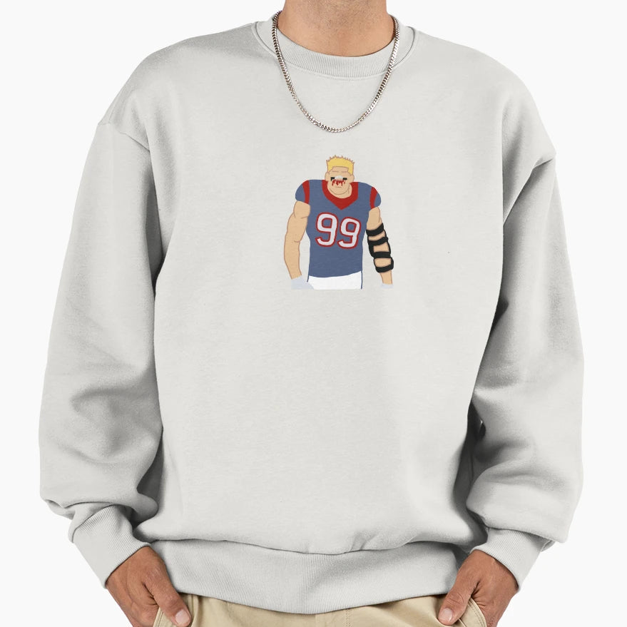 Jj Watt Minimalist Sweatshirt - Novelty Apparel for Adults - T-Shirt, Sweatshirt, Hoodie