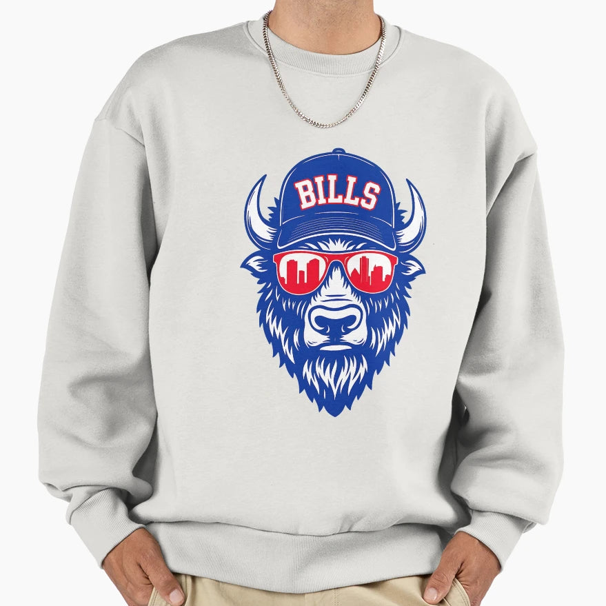 Buffalo Sweatshirt - Novelty Apparel Unisex - T-Shirt, Sweatshirt, Hoodie