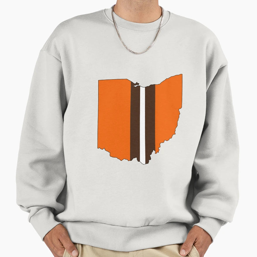 Cleveland Football Sweatshirt - Custom Art Print Men Women - T-Shirt, Sweatshirt, Hoodie