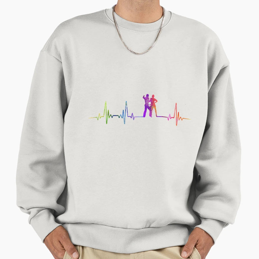 Salsa Heartbeat Watercolor Sweatshirt - Novelty Apparel for Adults - T-Shirt, Sweatshirt, Hoodie