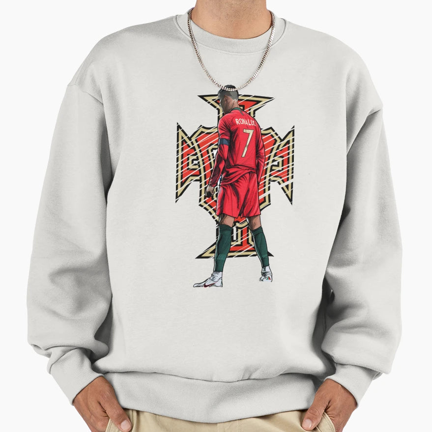 Cristiano Ronaldo Portugal Logo Sweatshirt - Novelty Apparel Men Women - T-Shirt, Sweatshirt, Hoodie