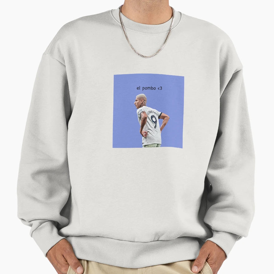 El Pombo Richarlison Heart Sweatshirt - Unique Graphic for Adults - T-Shirt, Sweatshirt, Hoodie