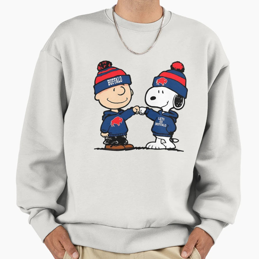 Snoopy Buffalo Bills Sweatshirt - Casual Everyday Wear Unisex - T-Shirt, Sweatshirt, Hoodie