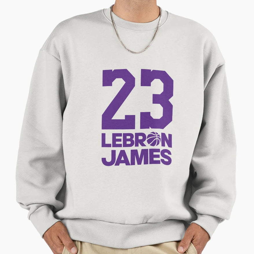 23 Lebron James Purple Sweatshirt - Unique Graphic for Adults - T-Shirt, Sweatshirt, Hoodie