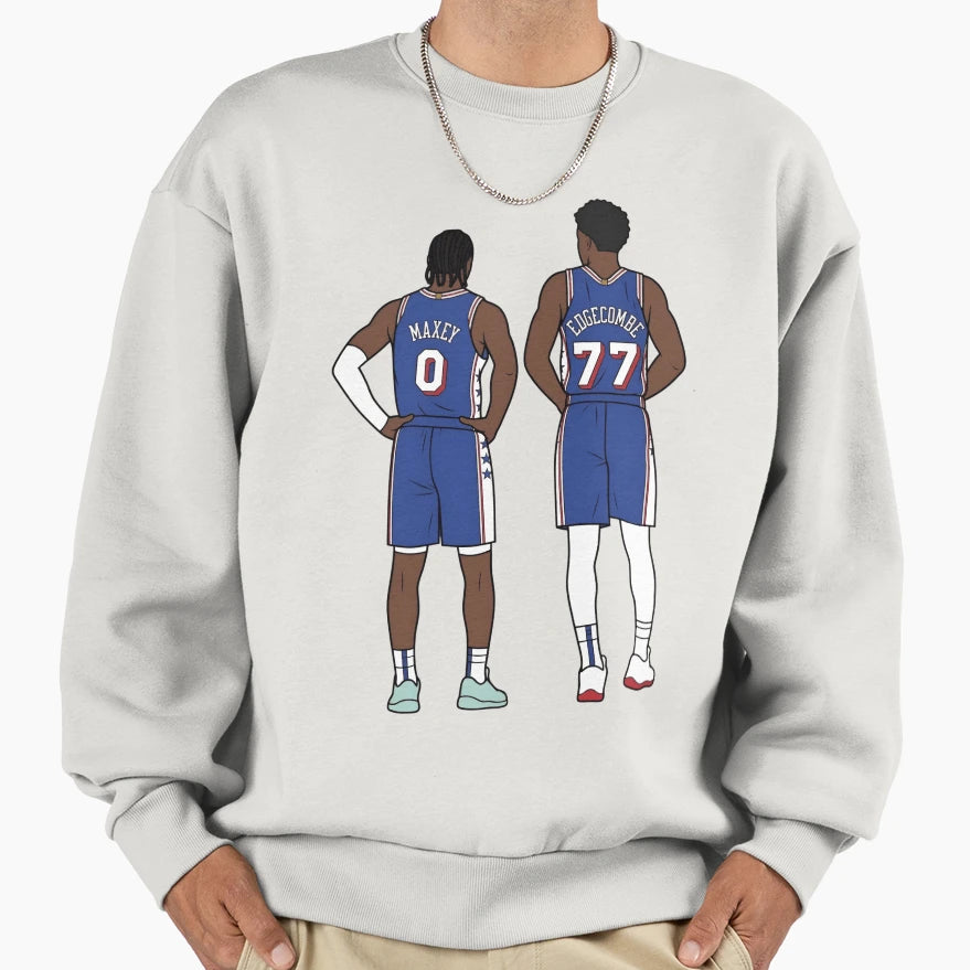 Vj Edgecombe And Tyrese Maxey Sweatshirt - Fun Novelty Design Men Women - T-Shirt, Sweatshirt, Hoodie