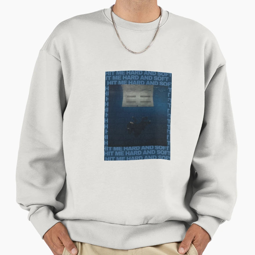 Hit Me Hard And Soft Sweatshirt - Minimalist Print for Adults - T-Shirt, Sweatshirt, Hoodie