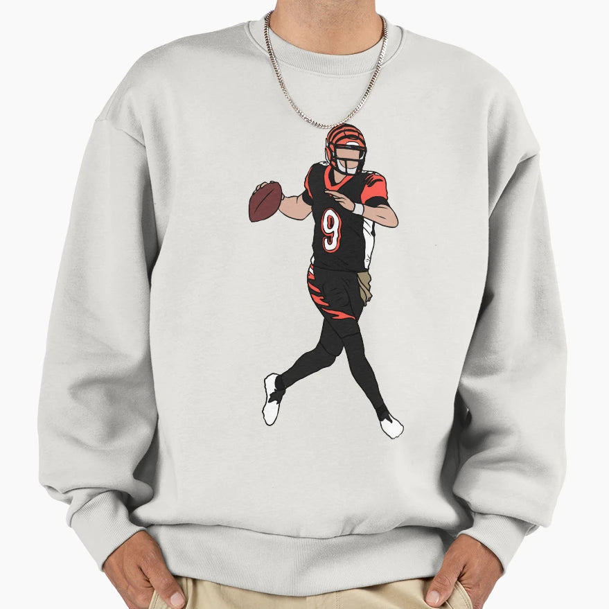 JB Throw Sweatshirt - Minimalist Print for Adults - T-Shirt, Sweatshirt, Hoodie