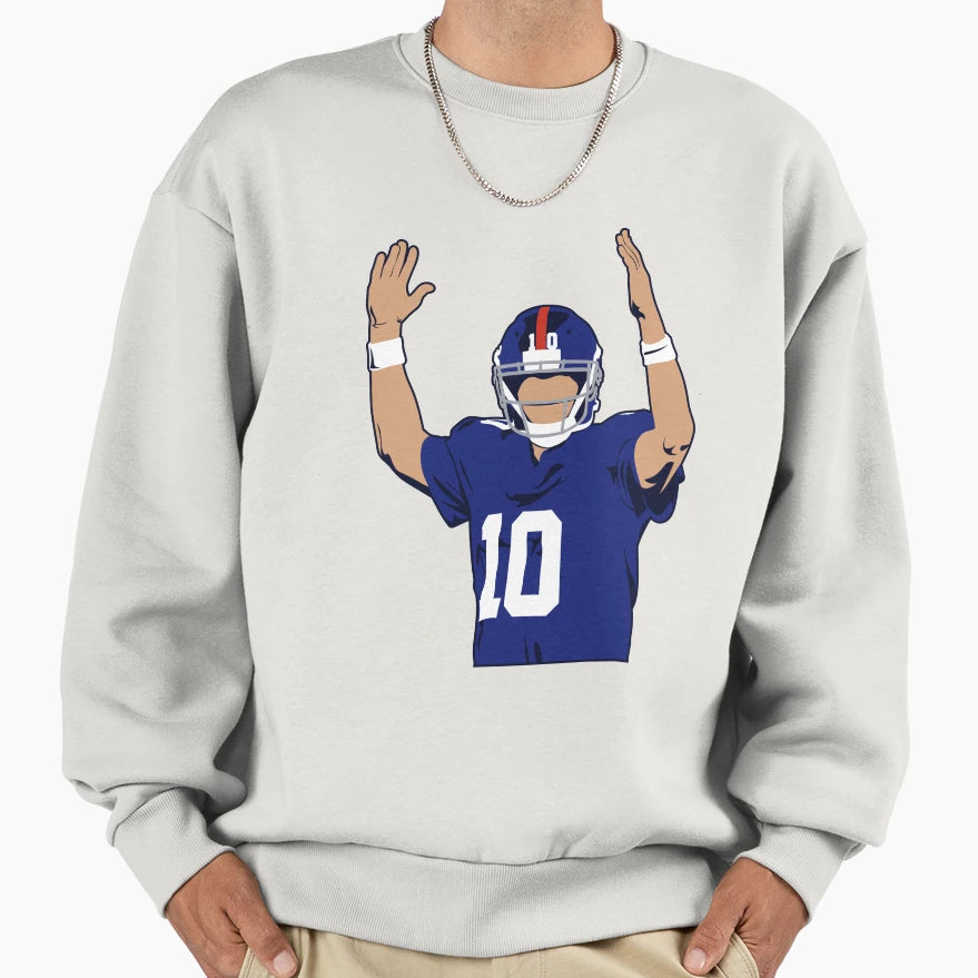 Eli Manning Sweatshirt - Casual Everyday Wear for Adults - T-Shirt, Sweatshirt, Hoodie