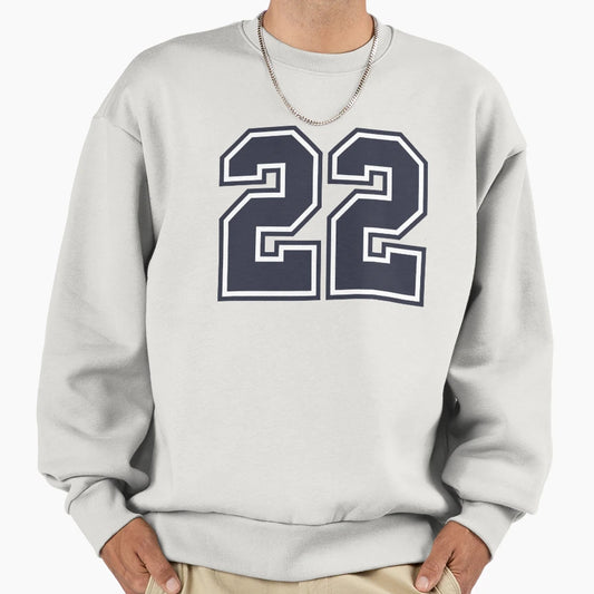 22 Sports Number Twenty Two Sweatshirt - Custom Art Print Men Women - T-Shirt, Sweatshirt, Hoodie