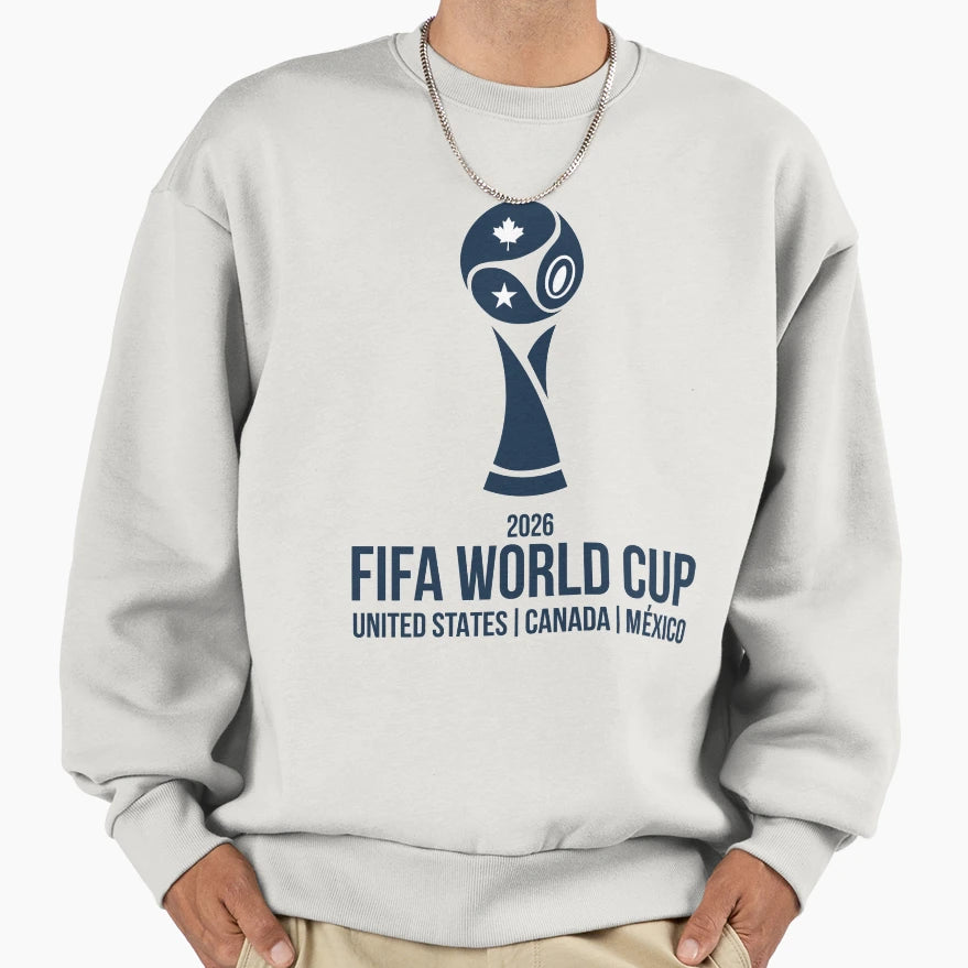 World Cup 2026 Stylized Trophy Usa Sweatshirt - Graphic Print for Adults - T-Shirt, Sweatshirt, Hoodie