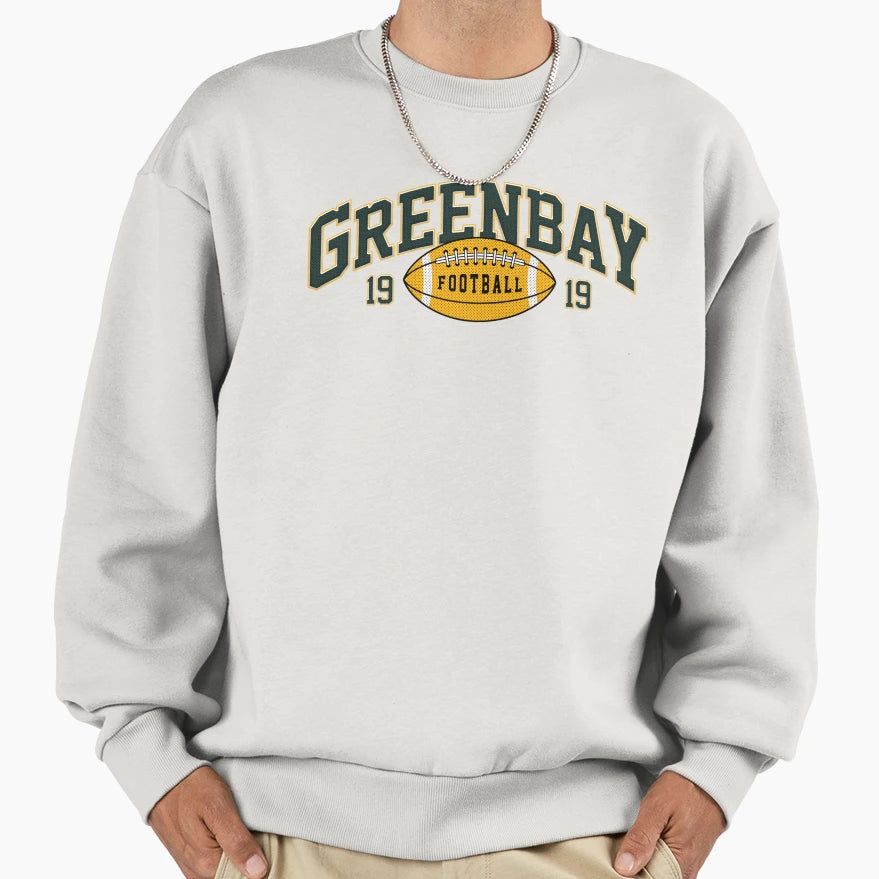 Green Bay Football Varsity Sweatshirt - Novelty Apparel Unisex - T-Shirt, Sweatshirt, Hoodie