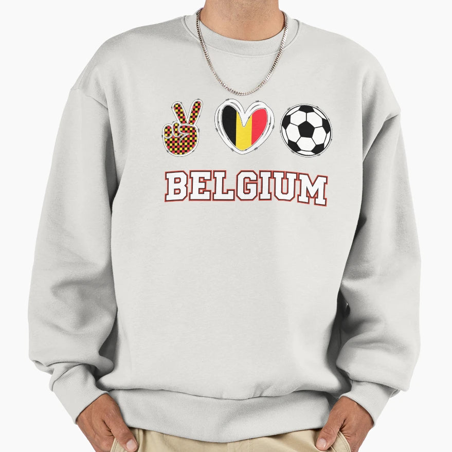 Belgium Inspired Everyday Sweatshirt - Fun Novelty Design for Adults - T-Shirt, Sweatshirt, Hoodie