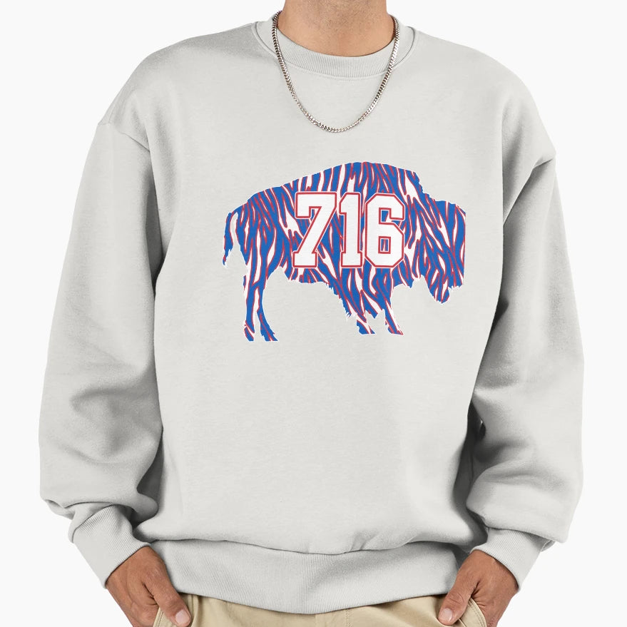 716 Red Stripes Sweatshirt - Custom Art Print for Adults - T-Shirt, Sweatshirt, Hoodie