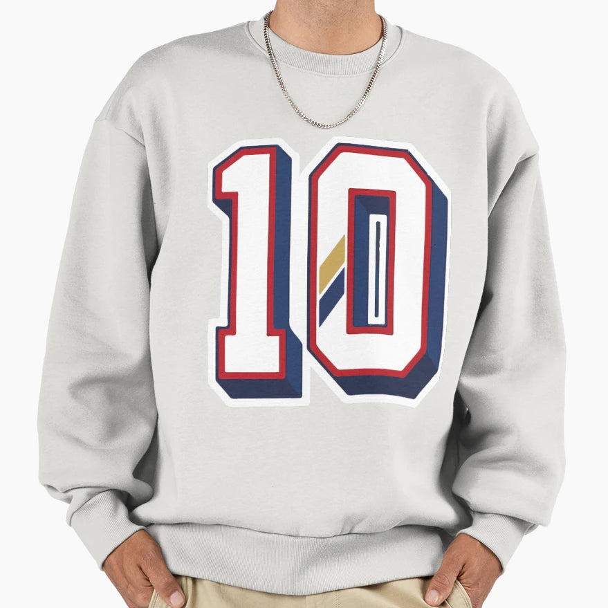 Number 10 Jersey National Team Sweatshirt - Streetwear Style for Adults - T-Shirt, Sweatshirt, Hoodie
