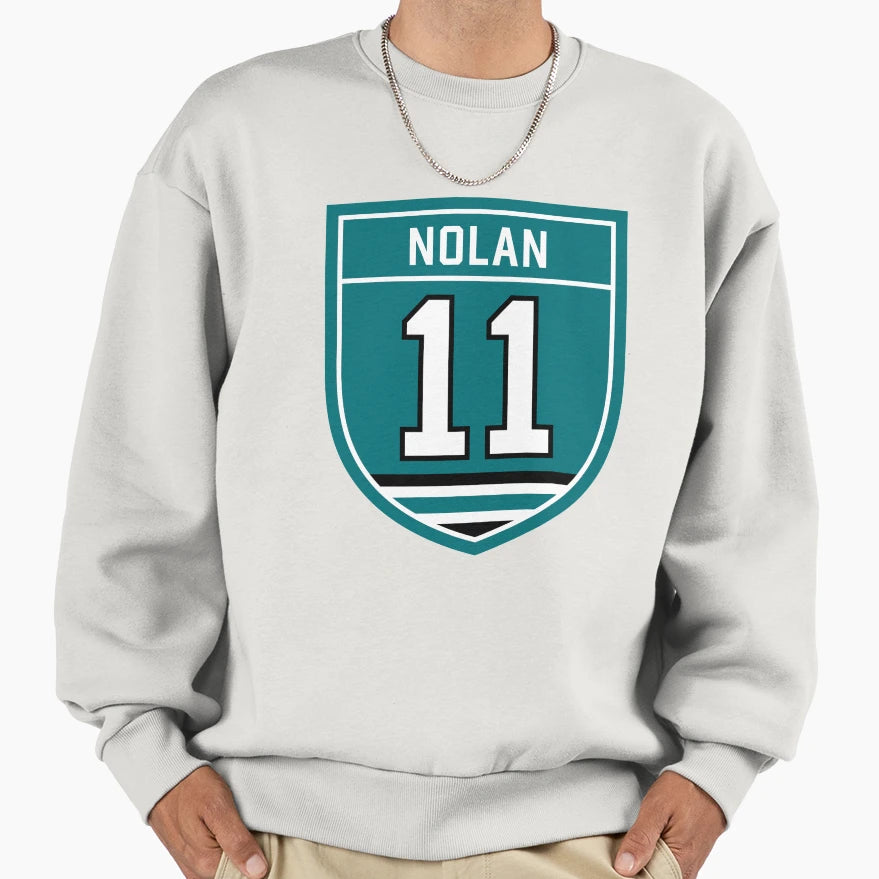 Nolan 11 Emblem Sweatshirt - Aesthetic Graphic for Adults - T-Shirt, Sweatshirt, Hoodie