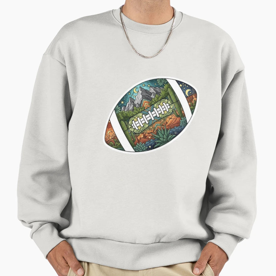 Nature Landscape American Football Sweatshirt - Graphic Print for Adults - T-Shirt, Sweatshirt, Hoodie