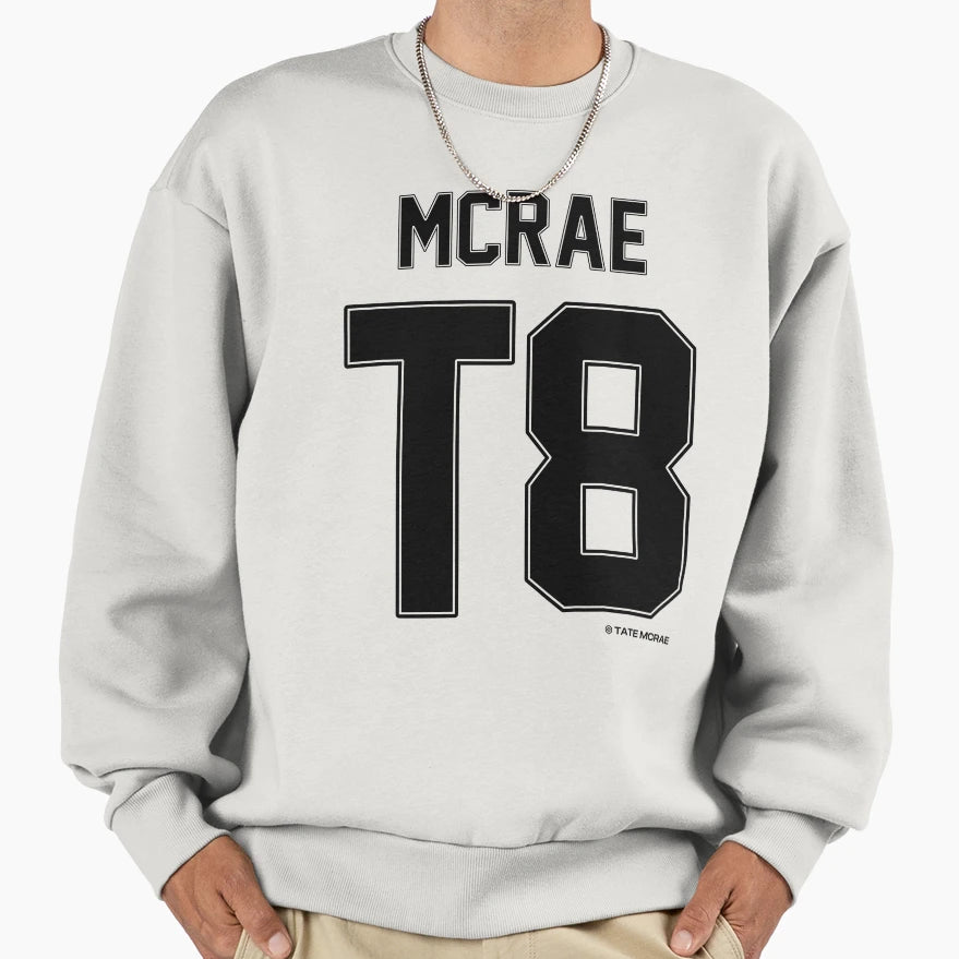 T8 Jersey Tate Mcrae Sweatshirt - Unique Graphic for Adults - T-Shirt, Sweatshirt, Hoodie