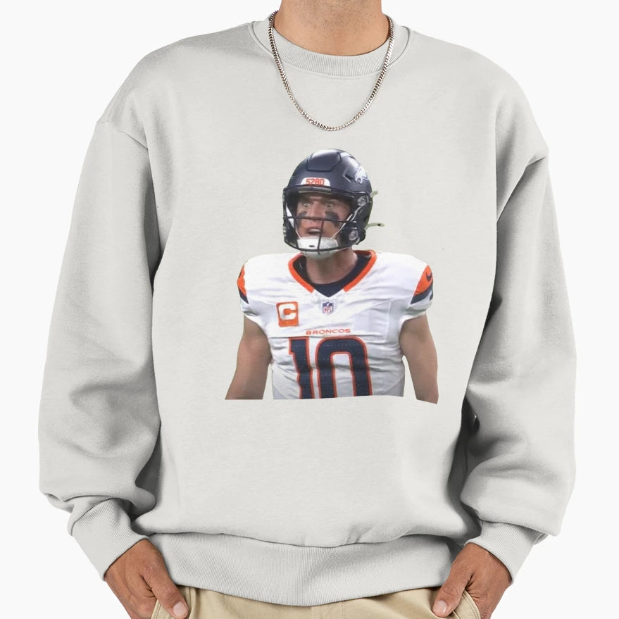 Bo Nix Crazy Eyes Sweatshirt - Streetwear Style Unisex - T-Shirt, Sweatshirt, Hoodie
