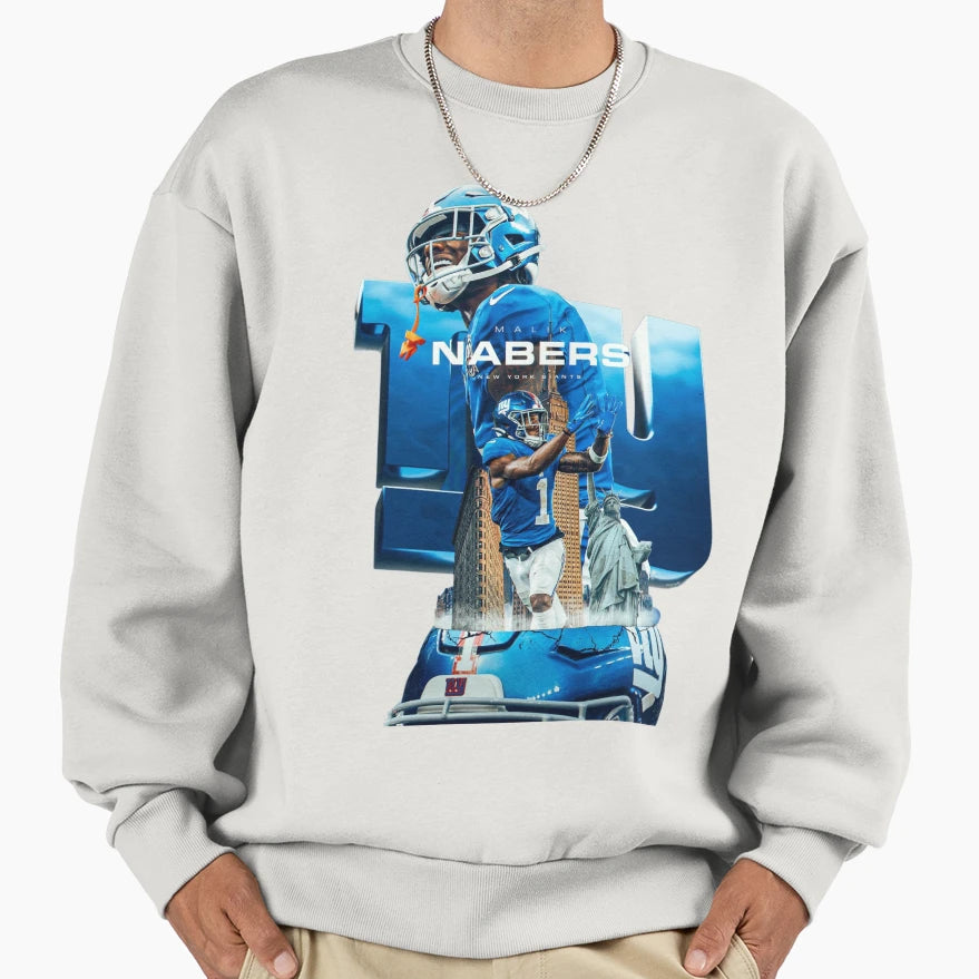 Malik Nabers Sweatshirt - Aesthetic Graphic Unisex - T-Shirt, Sweatshirt, Hoodie