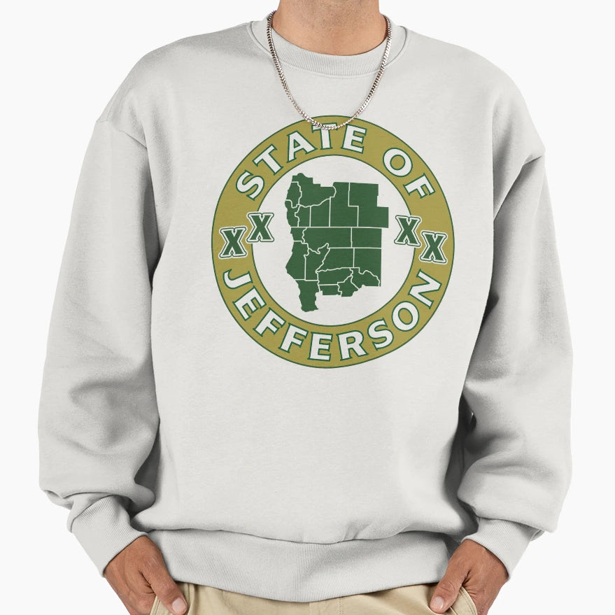 State Jefferson Outline Sweatshirt - Trendy Graphic for Adults - T-Shirt, Sweatshirt, Hoodie