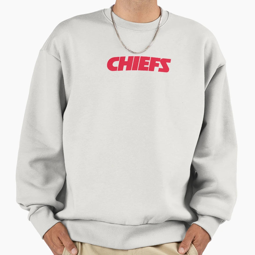 Chiefs Wordmark Sweatshirt - Minimalist Print for Adults - T-Shirt, Sweatshirt, Hoodie