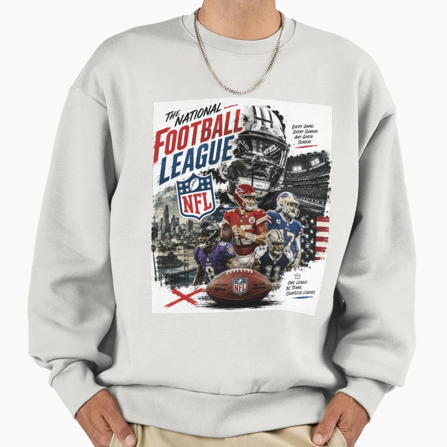 Nfl Sweatshirt - Trendy Graphic Men Women - T-Shirt, Sweatshirt, Hoodie