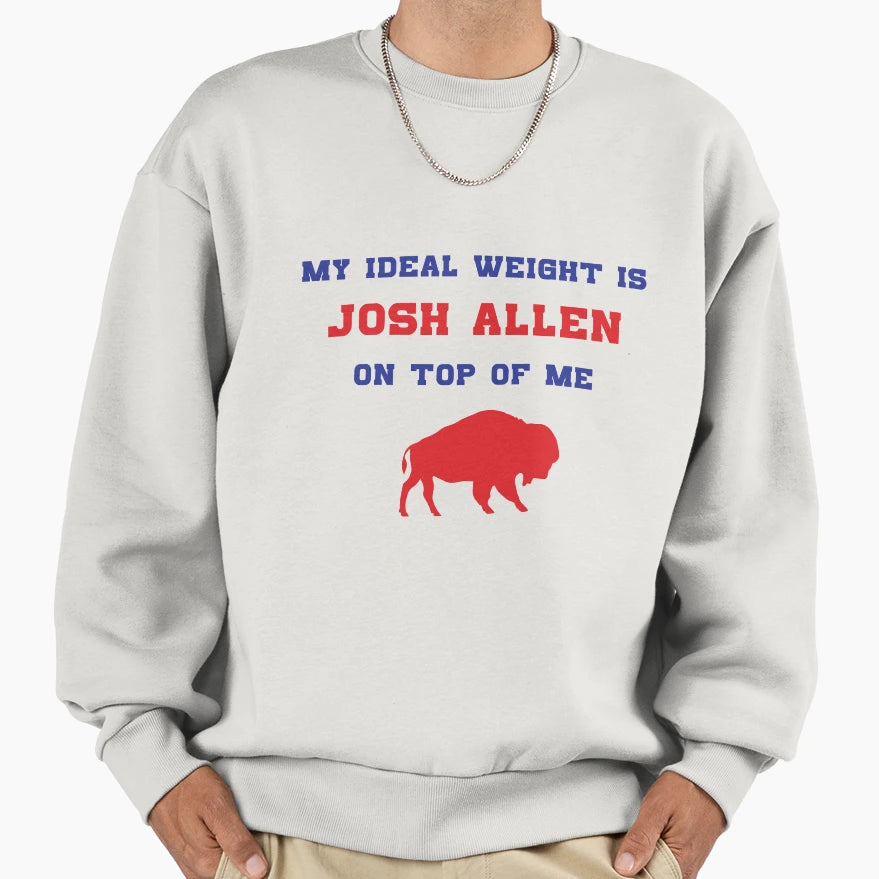 My Ideal Weight Is JA Me Sweatshirt - Minimalist Print for Adults - T-Shirt, Sweatshirt, Hoodie