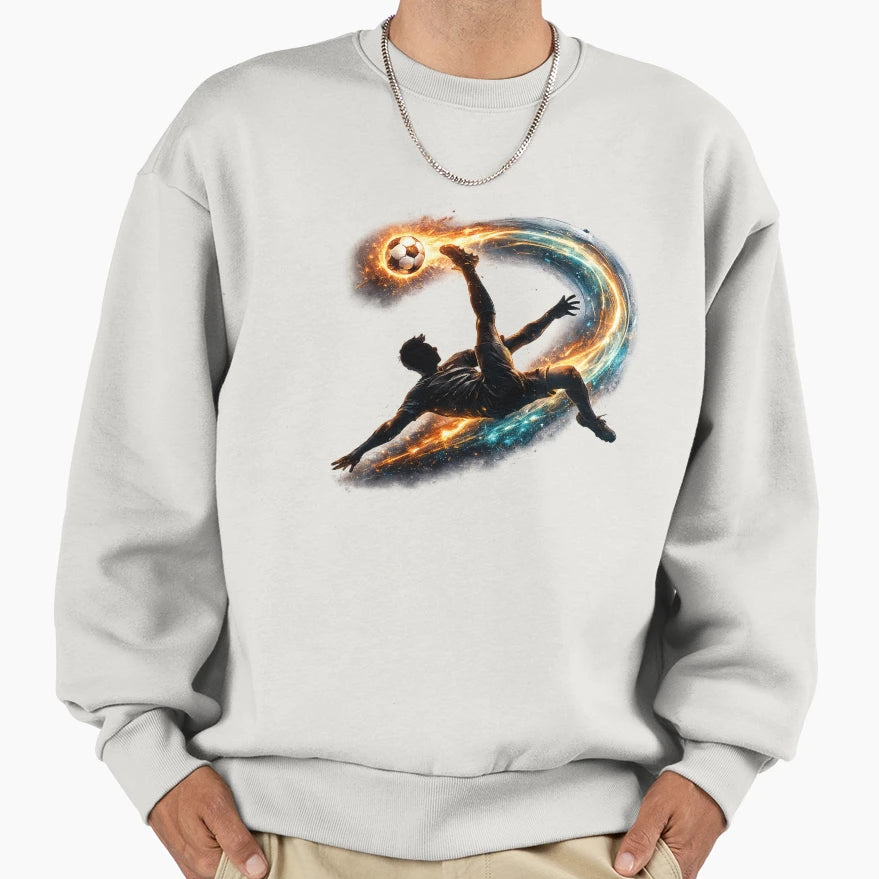 Epic Bicycle Kick Soccer Player Football Sweatshirt - Graphic Print Unisex - T-Shirt, Sweatshirt, Hoodie