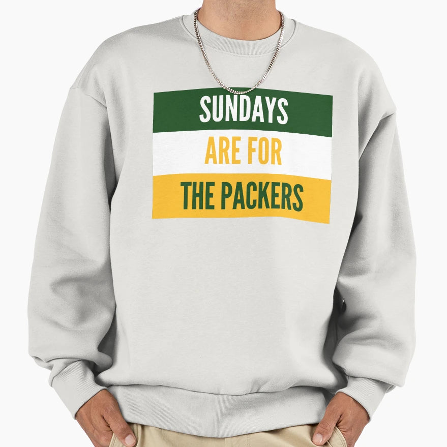 Sundays Packers Sweatshirt - Fun Novelty Design Unisex - T-Shirt, Sweatshirt, Hoodie