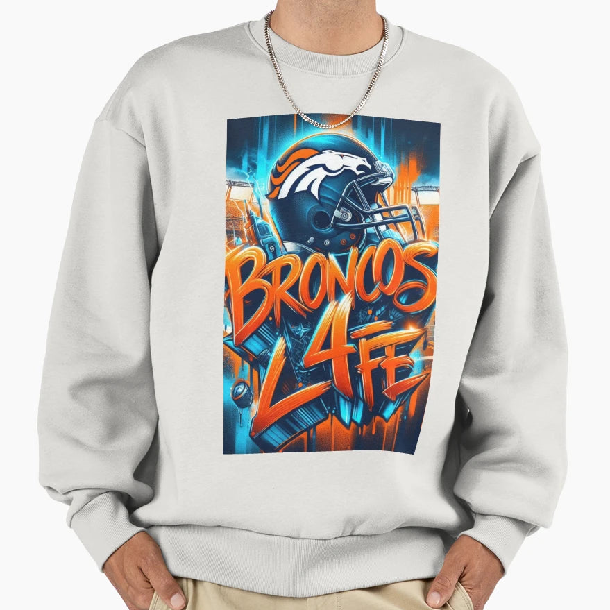 Broncos 4 Life Sweatshirt - Minimalist Print Unisex - T-Shirt, Sweatshirt, Hoodie