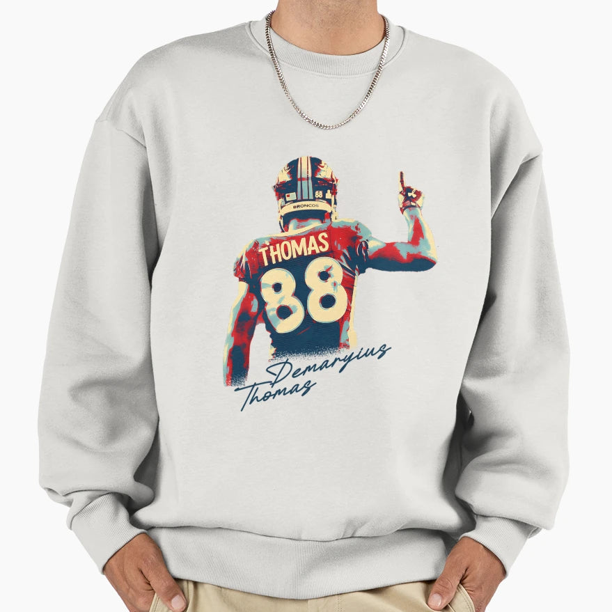 Demaryius Thomas Signature Football Sweatshirt - Custom Art Print Unisex - T-Shirt, Sweatshirt, Hoodie