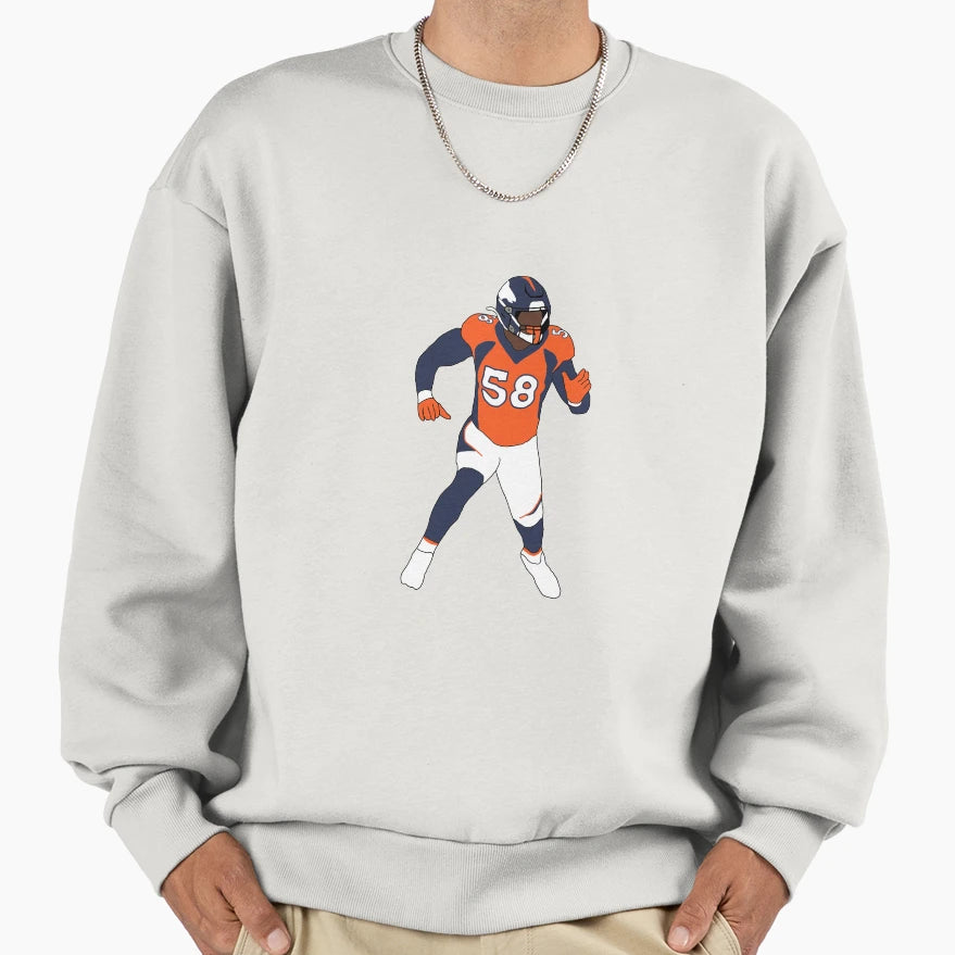 Denver Broncos Von Miller Sweatshirt - Trendy Graphic Men Women - T-Shirt, Sweatshirt, Hoodie
