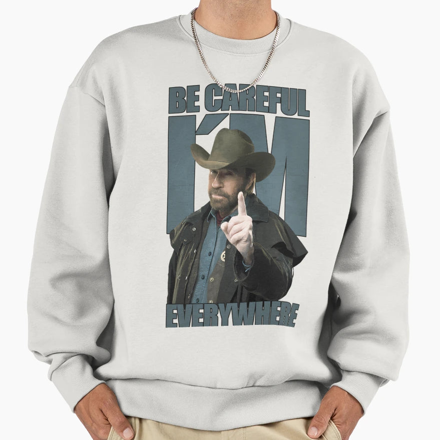 Chuck Norris Sweatshirt - Minimalist Print for Adults - T-Shirt, Sweatshirt, Hoodie
