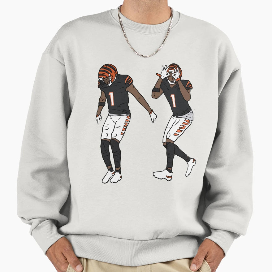 Jamarr Chase Griddy Sweatshirt - Trendy Graphic for Adults - T-Shirt, Sweatshirt, Hoodie