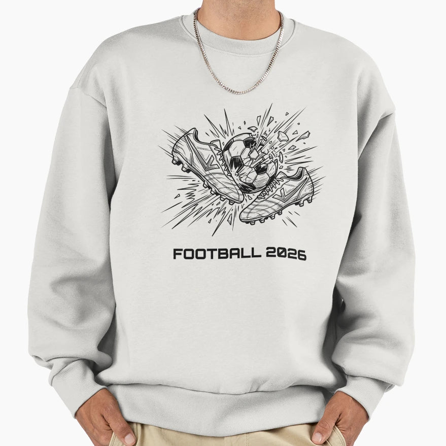 Football 2026 Boots Ball Explosion Sweatshirt - Trendy Graphic Men Women - T-Shirt, Sweatshirt, Hoodie