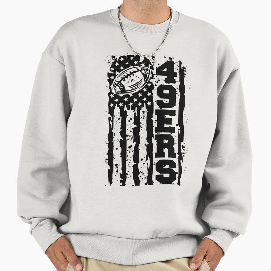 49Ers Football San Francisco Sweatshirt - Fun Novelty Design for Adults - T-Shirt, Sweatshirt, Hoodie