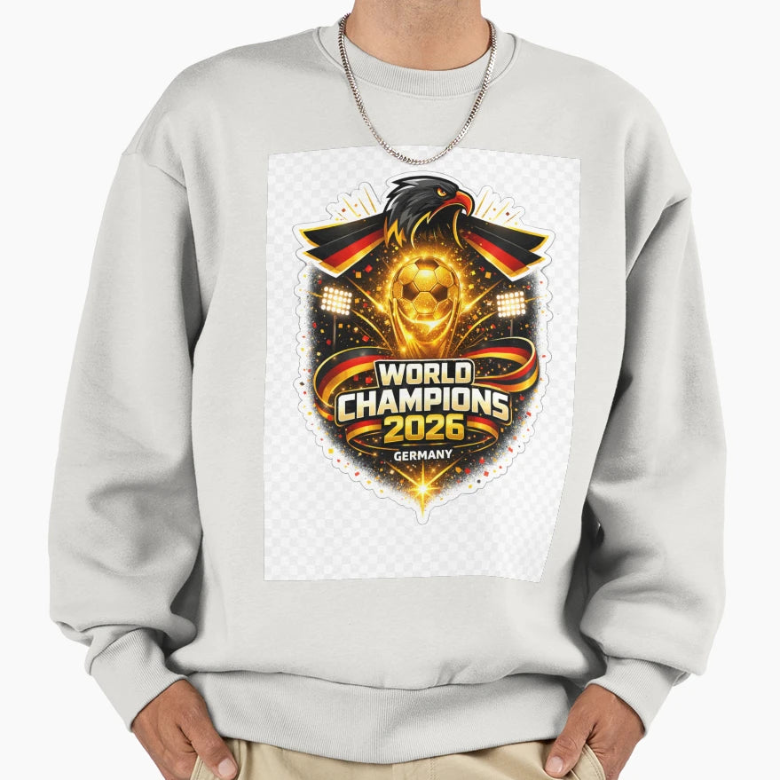 Germany Football World Champions Sweatshirt - Minimalist Print Men Women - T-Shirt, Sweatshirt, Hoodie