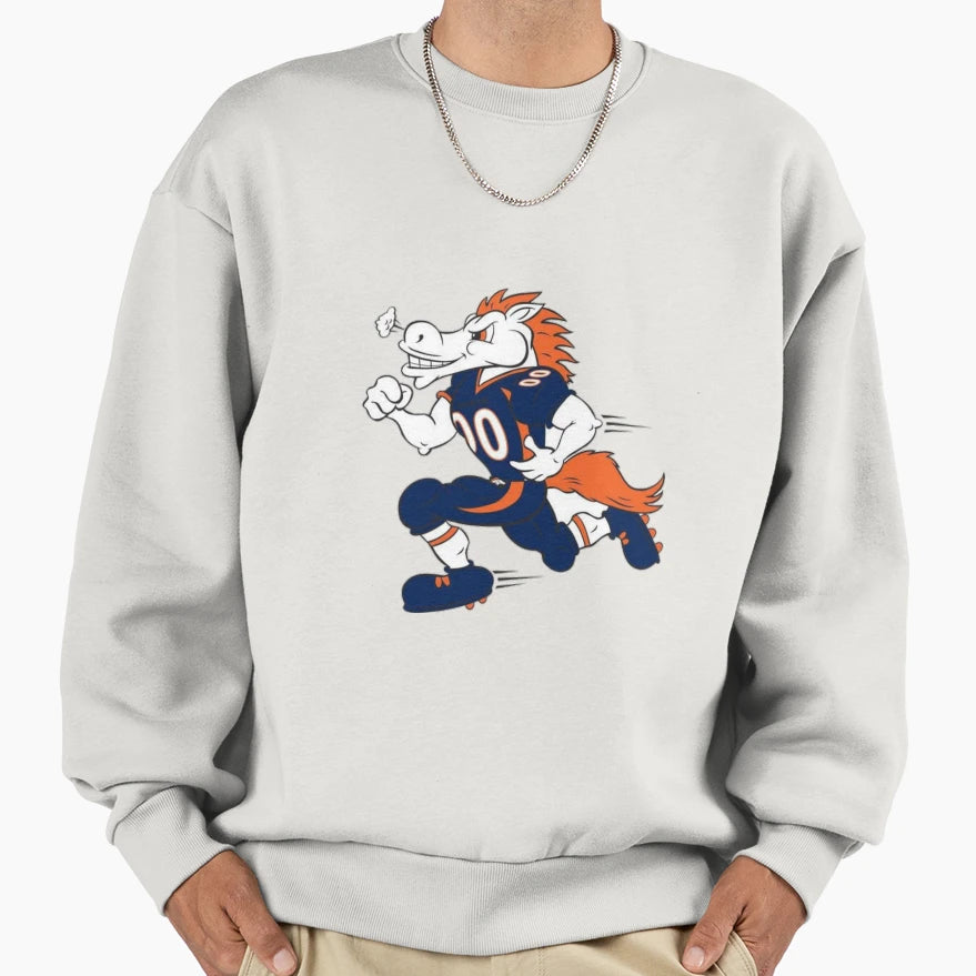 Denver Colorado Football Player Art Sweatshirt - Graphic Print Men Women - T-Shirt, Sweatshirt, Hoodie