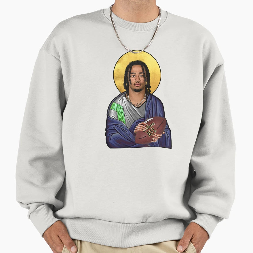Saint Jaxon Smith Njigba Seattle Sweatshirt - Streetwear Style for Adults - T-Shirt, Sweatshirt, Hoodie