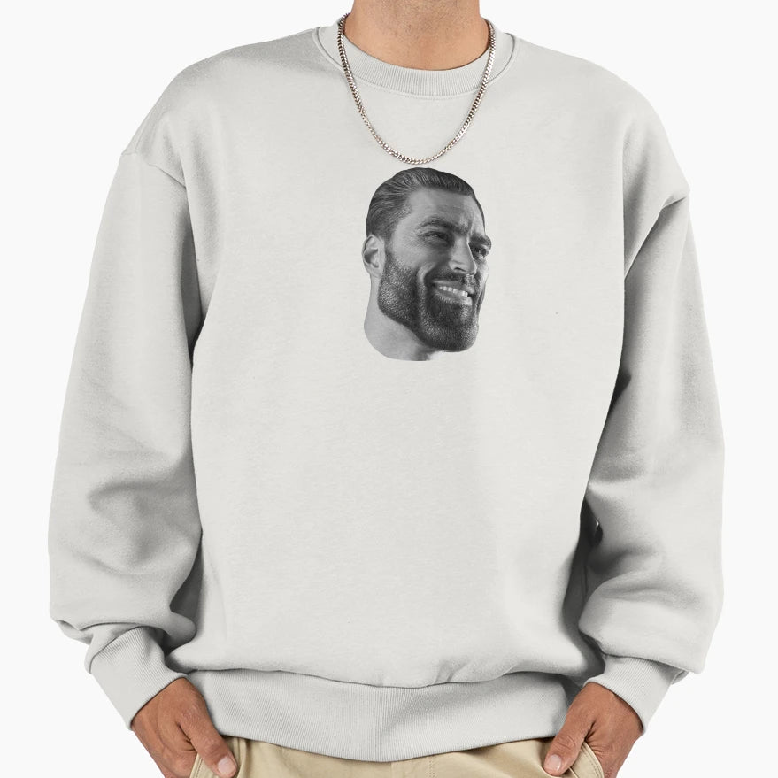 Gigachad Meme Sweatshirt - Fun Novelty Design Men Women - T-Shirt, Sweatshirt, Hoodie