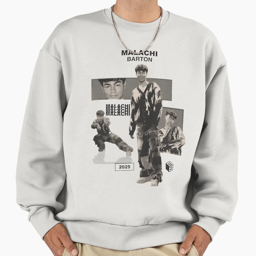 Malachi Barton Portrait Modern Sweatshirt - Casual Everyday Wear Men Women - T-Shirt, Sweatshirt, Hoodie