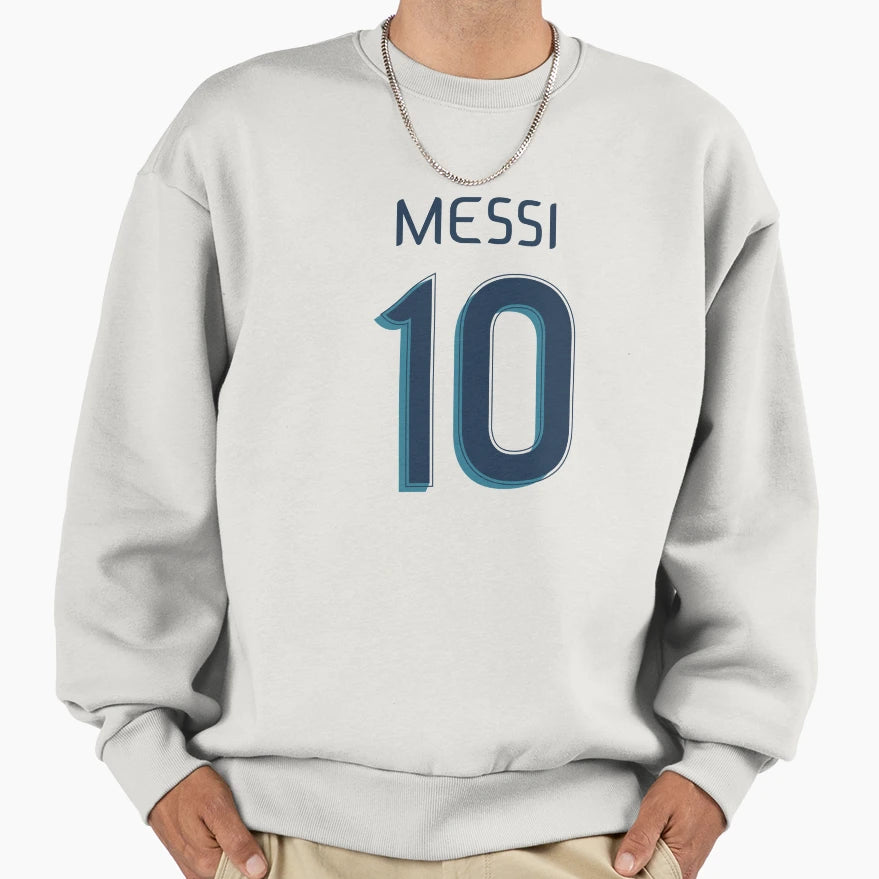 Messi 10 Sweatshirt - Aesthetic Graphic Men Women - T-Shirt, Sweatshirt, Hoodie